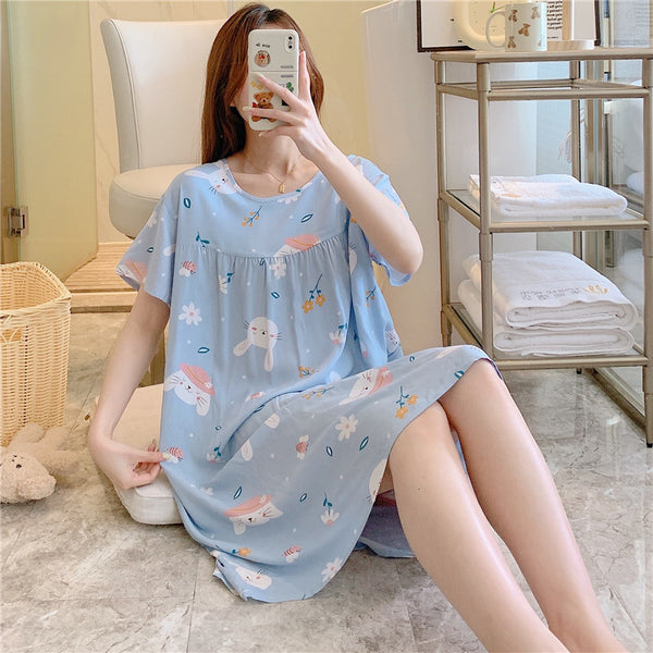 womenS Short-sleeved trousers cotton pajamas