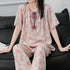 womenS long skirt pajamas cotton printed slim fairy style