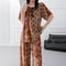 womenS long skirt pajamas cotton printed slim fairy style