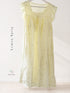 Padded Square Neck Butterfly Sleeve Nightdress