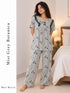 Midnight Ribbon & Lace Lounger Set — Mist Grey Botanica