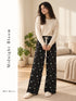 Wide-Leg Rayon Palazzo Pants