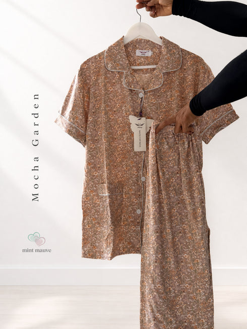 Short Sleeve Button Down Pyjama Set