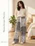 Wide-Leg Rayon Palazzo Pants