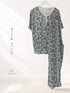 Floral Printed Henley Pyjama Set