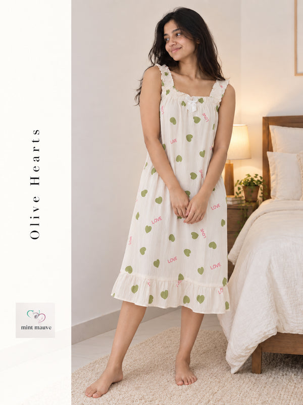 Ruffle Sleeve Short Maxi