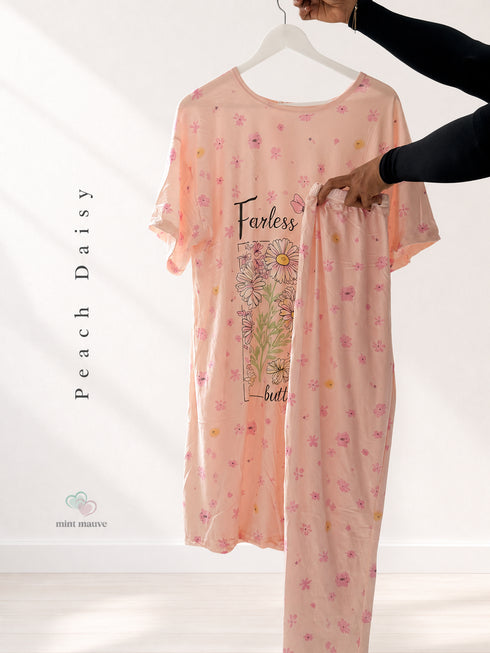 Knee Length Tshirt With Pants