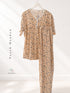 Floral Printed Henley Pyjama Set