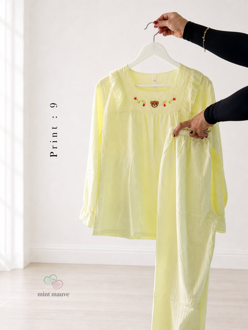 Pinteresty Full Sleeve Korean Pyjama
