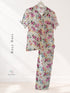 Short Sleeve Notch Collar Pajama Set