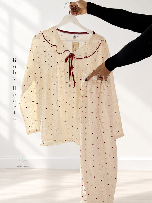 Peter Pan Collar Lounge Set