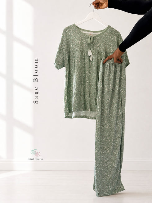 Short Sleeve Floral Pyjama Set