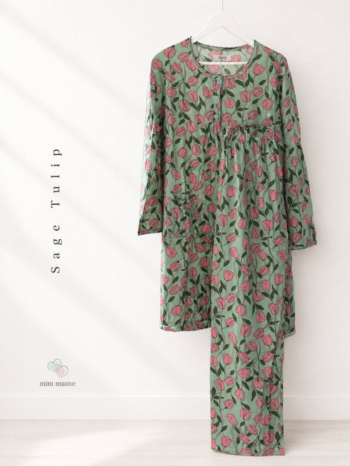 Full Sleeve Feeding Friendly Pyjama