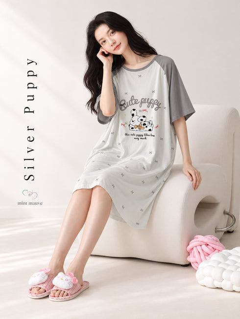 Lace Sleeve Oversized Tees