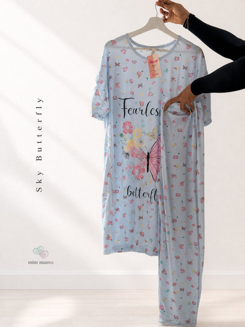 Knee Length Tshirt With Pants