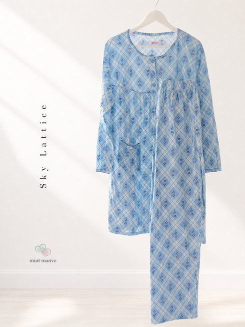 Full Sleeve Feeding Friendly Pyjama