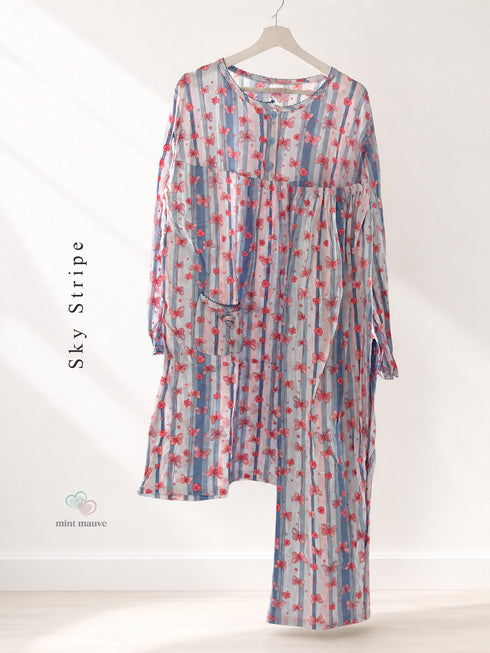 Full Sleeve Feeding Friendly Pyjama