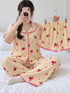 MNM25 โ Vanilla Strawberry โ three-piece nightwear set