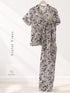 Short Sleeve Notch Collar Pajama Set