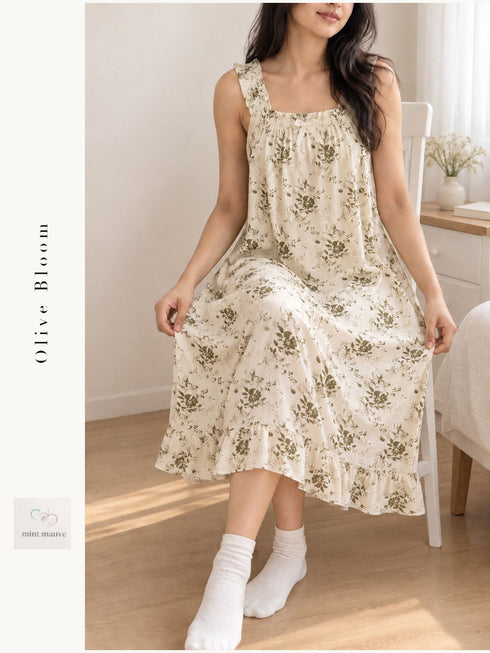 Ruffle Sleeve Short Maxi
