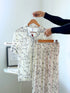 Women's essential collar pajama set — lifestyle shot
