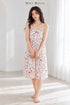 Cotton Padded Sling Night Dress – Ivory Wildflower