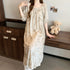 Women's soft cotton nightgown โ back view