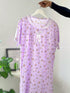 Pastel print maxi dress — detail view