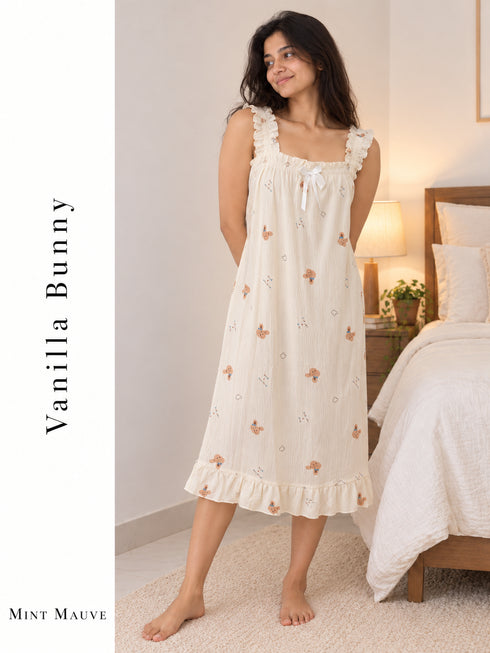 Ruffle Sleeve Short Maxi