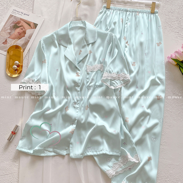 Silky Lace Luxe Pyjama Co-ord