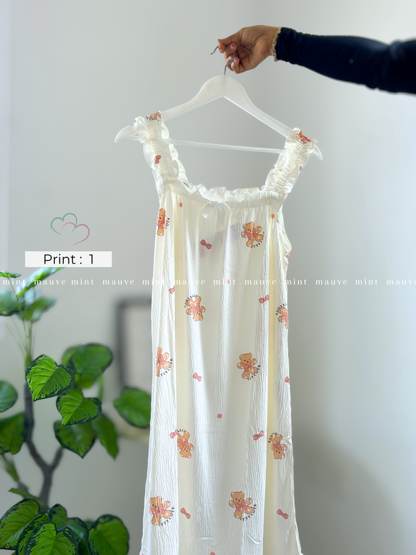 Ruffle Sleeve Short Maxi